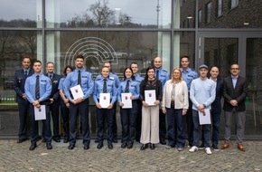 Polizeipräsidium Trier: POL-PPTR: Anja Rakowski zeichnet Polizeibeamtinnen und -beamte aus