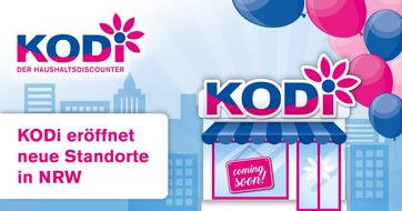 KODi Diskontläden GmbH: KODi eröffnet neue Standorte in NRW