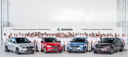 Skoda Auto Deutschland GmbH: Rekord: 11.000.000 Automobile im SKODA Stammwerk Mladá Boleslav produziert (FOTO)