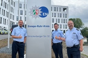 Kreispolizeibehörde Ennepe-Ruhr-Kreis: POL-EN: Ennepe-Ruhr-Kreis/Ennepetal: Umzug erfolgreich gestartet- Polizeiwache Ennepetal beginnt Dienstbetrieb am Strückerberg