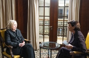 ARD Das Erste: Hillary Clinton bei "maischberger": Epstein "habe ich nie getroffen" &ndash; Ehemann Bill, habe nur im Zusammenhang mit Wohlt&auml;tigkeitsprojekten Kontakt gehabt