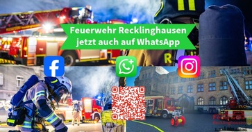 Feuerwehr Recklinghausen: FW-RE: Start des WhatsApp-Kanals "Feuerwehr Recklinghausen" - Feuerwehr informiert jetzt auch direkt per Messenger