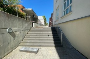 Landespolizeiinspektion Gotha: LPI-GTH: Treppe &uuml;bersehen