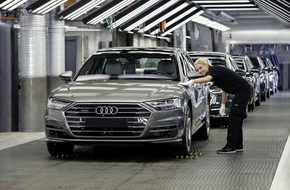 Audi AG: Audi Konzern mit robusten Finanzzahlen nach herausforderndem ersten Halbjahr
