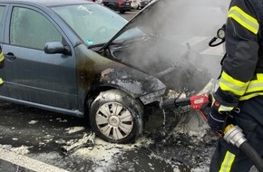 Polizeidirektion Neustadt/Weinstraße: POL-PDNW: Auto brennt