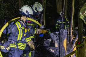 FW-MK: Feuer in einem Waldst&uuml;ck am Duloh
