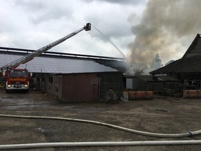 Feuerwehr Kalkar: Scheunenbrand