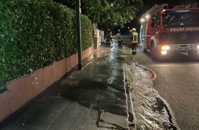 Feuerwehr Schermbeck: FW-Schermbeck: Wasserrohrbruch auf der Maassenstraße