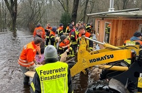 Kreisfeuerwehr Rotenburg (Wümme): FW-ROW: Update Oste-Hochwasser Samtgemeinde Zeven