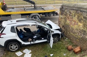 Polizeiinspektion Rockenhausen: POL-PIROK: Schwerer Alleinunfall auf der L401