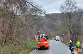 Freiwillige Feuerwehr Breckerfeld: FW-EN: Bäume blockieren Fahrbahn