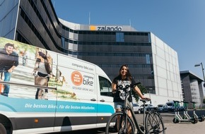 Company Bike: Digital und nachhaltig: Zalando mobilisiert Mitarbeiter mit dem Dienstfahrrad-Programm von Company Bike
