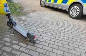 Polizei Aachen: POL-AC: DIY-Kennzeichen &uuml;berzeugt nicht - E-Scooter ohne Versicherung gestoppt
