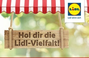 Lidl: Neue Kampagne ab April: "Hol dir die Lidl-Vielfalt!" / Lidl Deutschland stellt Qualität und Frische des Sortiments in den Fokus und erweitert das dauerhafte Angebot