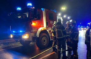 Feuerwehr Essen: FW-E: Linienbus durchbricht Leitplanke - glücklicherweise nur zwei leicht verletzte Personen