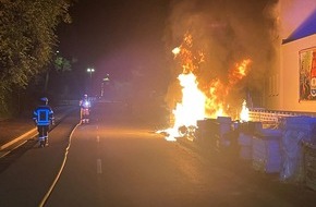 Feuerwehr Detmold: FW-DT: Brand auf Baustelle