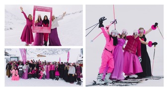 Tourismusverband Obertauern: „Einschwingen für Pink Ribbon“ — Obertauern eröffnet Wintersaison mit strahlender Solidarität