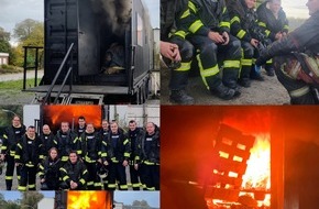 Freiwillige Feuerwehr Werne: FW-WRN: Realbrandausbildung der Freiwilligen Feuerwehr Werne