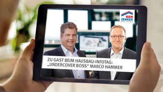 Bien-Zenker GmbH: Bien-Zenker "Undercover Boss" plant nächsten Auftritt / Beim Bien-Zenker Hausbau-Infotag am 27. September, 19.30 Uhr / Live-Stream auf Facebook und YouTube
