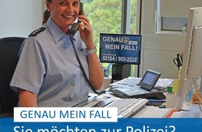 Polizei Mettmann: POL-ME: Ohne Abitur zur Polizei? Personalwerberin Nicole Rehmann berät - Kreis Mettmann / Hilden - 2210155