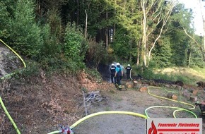 Feuerwehr Plettenberg: FW-PL: OT-Kahley. Waldbrand konnte schnell gelöscht werden