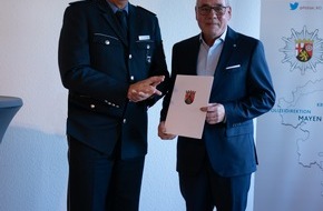 Polizeidirektion Neuwied/Rhein: POL-PDNR: Ein Linzer Urgestein verabschiedet sich - Veit Doll geht nach über 44 Jahren als Polizeibeamter in Ruhestand