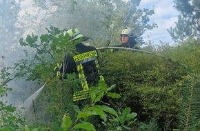 Freiwillige Feuerwehr Celle: FW Celle: Zwei Vegetationsbrände in der Witzlebenstraße