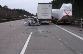 Polizeiinspektion Harburg: POL-WL: A7 - Verkehrsunfall mit lebensgefährlich verletzter Person