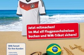 alltours flugreisen gmbh: Fiesta Brasiliana - mit alltours Original-WM-Trikots und Kundenevent mit Rodizio-Grillparty gewinnen / 3:0 für Reisebüros - Grillen, Trikots und Fanartikel für Expis zur WM (FOTO)