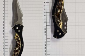 Bundespolizeidirektion Sankt Augustin: BPOL NRW: Bundespolizei stellt Minderjährigen mit Springmesser