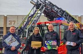 Feuerwehr Bremerhaven: FW Bremerhaven: Eine Herzensangelegenheit der Feuerwehr Bremerhaven - Spende für das SOS-Kinderdorf Worpswede