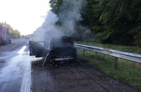 Polizeidirektion Landau: POL-PDLD: Kandel - PKW gerät in Brand