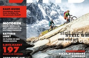Delius Klasing Verlag GmbH: Schneller, höher, weiter / Die Premieren-Ausgabe der Zeitschrift EMTB kommt jetzt an den Kiosk und liefert eine Vielzahl von Gründen, aufs E-Mountainbike zu steigen