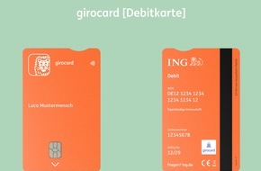 ING Deutschland: Bezahlkarten der ING Deutschland erhalten neues Design - Nachhaltigkeit und Barrierefreiheit im Vordergrund