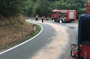 Freiwillige Feuerwehr Lügde: FW Lügde: Technische Hilfe nach Verkehrsunfall
