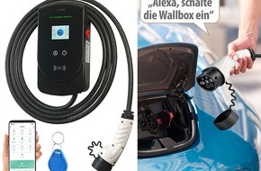 PEARL GmbH: revolt WLAN-Wallbox WB-11 für E-Autos, Typ 2, bis 11 kW, 3-phasig, 5 m Ladekabel: Das Auto bequem zu Hause aufladen - mit App-Steuerung von weltweit