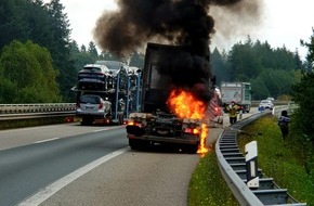 Polizeidirektion Kaiserslautern: POL-PDKL: LKW-Brand aufgrund technischem Defekt