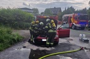 Feuerwehr Wetter (Ruhr): FW-EN: Brennender PKW in Grundschöttel