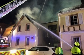 Polizeidirektion Worms: POL-PDWO: Brand eines Einfamilienhauses