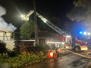 FW-DO: FW-DO: Ergänzung zur Meldung Brand eines landwirtschaftlichen Anwesens in Dortmund - Erneuter Brand in der Nacht