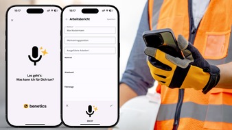 Benetics AG: Künstliche Intelligenz für Handwerker: Benetics lanciert ersten digitalen Sprachassistenten für die Baubranche