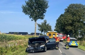 Polizeiinspektion Stade: POL-STD: Zwei Leichtverletzte bei Unfall in Harsefeld-Griemshorst