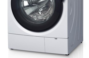 Panasonic Deutschland: Panasonic Waschmaschine NA-B48VG5: 50 Prozent sparsamer als A+++ / Exklusivmodell für deutsche Haushalte wäscht und spart extragründlich (FOTO)
