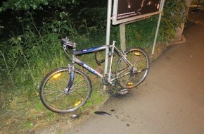 Polizeipräsidium Mittelhessen - Pressestelle Marburg-Biedenkopf: POL-MR: Fahrrad angezündet - Eigentümer unbekannt