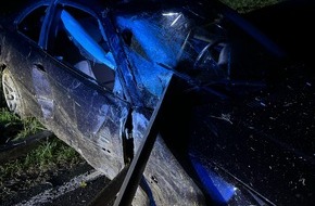 Polizei Hagen: POL-HA: 19-jähriger Autofahrer nach Unfall am Kattenohl leicht verletzt