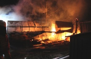 Polizei Minden-Lübbecke: POL-MI: Vogelvoliere wird Raub von Flammen