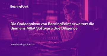 BearingPoint GmbH: Erfolgsprojekt: Die Codeanalyse von BearingPoint erweitert die Siemens M&A Software Due Diligence