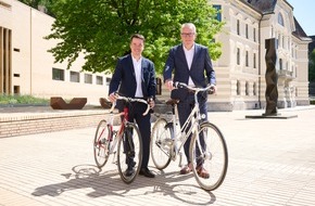 F&uuml;rstentum Liechtenstein: "Mit dem Rad zur Arbeit" - Start des Radwettbewerbs 2026