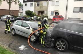 Feuerwehr Bochum: FW-BO: Brennender PKW auf dem Wallbaumweg