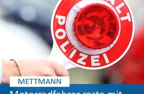 Polizei Mettmann: POL-ME: Mit 140 km/h über den Südring gerast: Polizei blitzt zu schnellen Motorradfahrer - Mettmann - 2211051